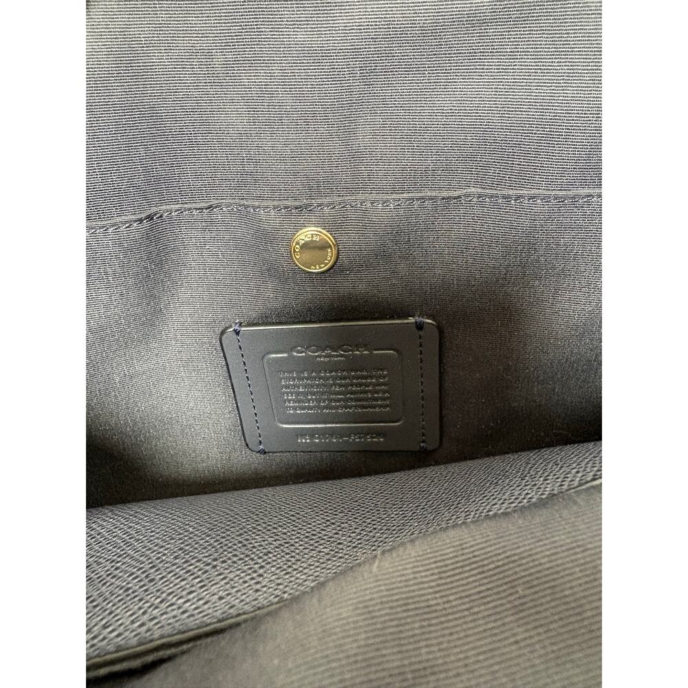 Coach Navy Christie Carry- All Handbag - Picture 6 of 14